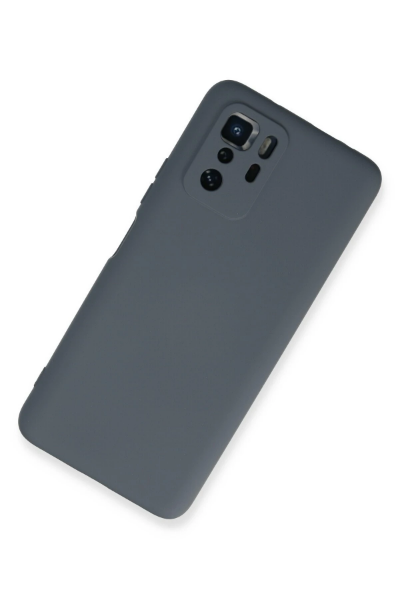 Newface Xiaomi Poco X3 GT Kılıf Nano içi Kadife Silikon - Gri resmi