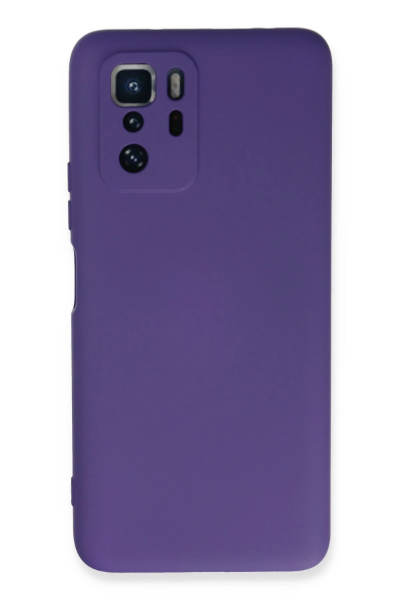 Newface Xiaomi Poco X3 GT Kılıf Nano içi Kadife Silikon - Mor resmi