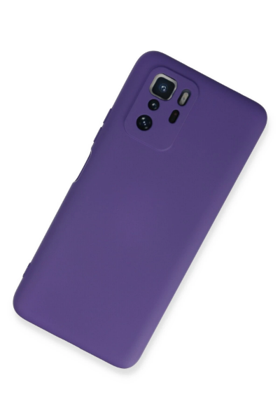 Newface Xiaomi Poco X3 GT Kılıf Nano içi Kadife Silikon - Mor resmi