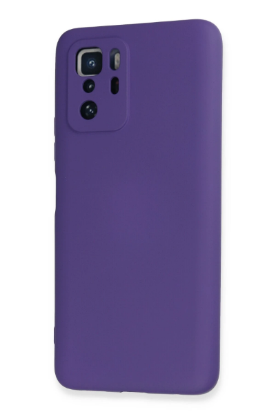 Newface Xiaomi Poco X3 GT Kılıf Nano içi Kadife Silikon - Mor resmi