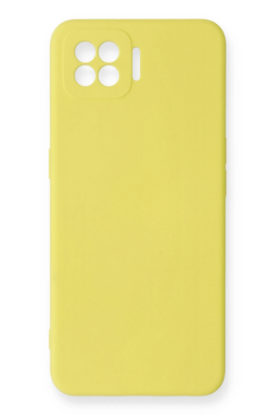 Newface Oppo A73 Kılıf Nano içi Kadife Silikon - Sarı resmi