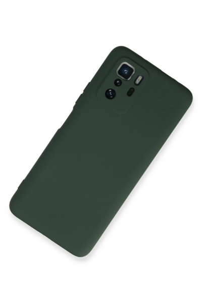 Newface Xiaomi Poco X3 GT Kılıf Nano içi Kadife Silikon - Koyu Yeşil resmi