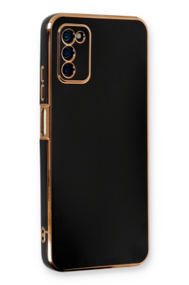 Newface Samsung Galaxy A03S Kılıf Volet Silikon - Siyah resmi