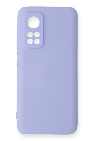 Newface Xiaomi Mi 10T Kılıf Nano içi Kadife Silikon - Lila resmi