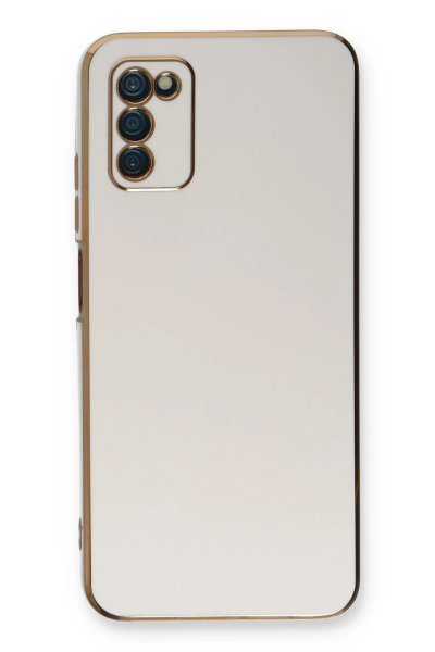 Newface Samsung Galaxy A03S Kılıf Volet Silikon - Beyaz resmi