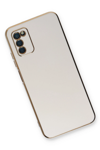 Newface Samsung Galaxy A03S Kılıf Volet Silikon - Beyaz resmi