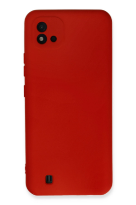 Newface Realme C11 2021 Kılıf Nano içi Kadife Silikon - Kırmızı resmi