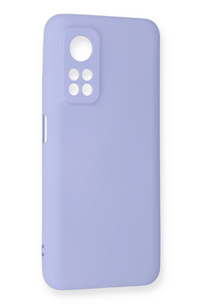 Newface Xiaomi Mi 10T Kılıf Nano içi Kadife Silikon - Lila resmi