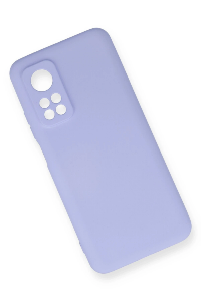 Newface Xiaomi Mi 10T Kılıf Nano içi Kadife Silikon - Lila resmi