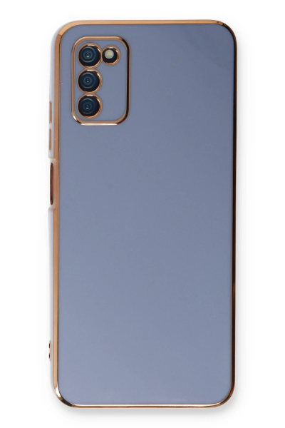 Newface Samsung Galaxy A03S Kılıf Volet Silikon - Mavi resmi
