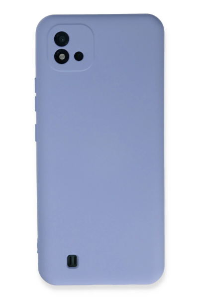 Newface Realme C11 2021 Kılıf Nano içi Kadife Silikon - Lila resmi