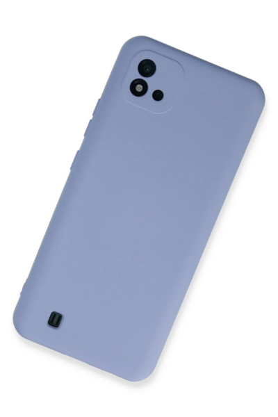 Newface Realme C11 2021 Kılıf Nano içi Kadife Silikon - Lila resmi