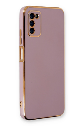 Newface Samsung Galaxy A03S Kılıf Volet Silikon - Mor resmi