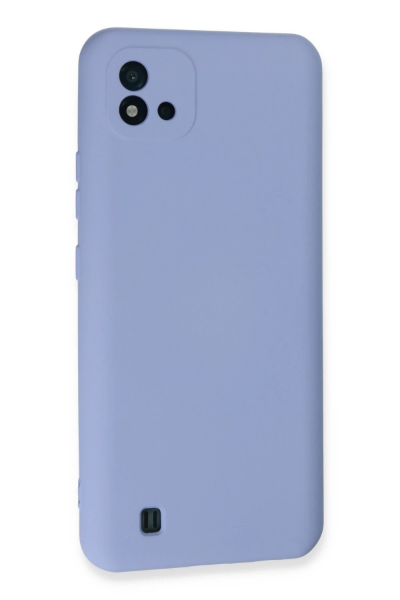 Newface Realme C11 2021 Kılıf Nano içi Kadife Silikon - Lila resmi