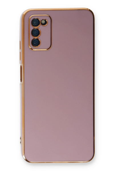 Newface Samsung Galaxy A03S Kılıf Volet Silikon - Mor resmi