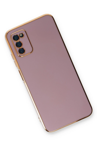 Newface Samsung Galaxy A03S Kılıf Volet Silikon - Mor resmi
