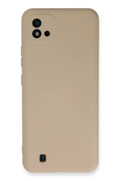 Newface Realme C11 2021 Kılıf Nano içi Kadife Silikon - Pudra resmi