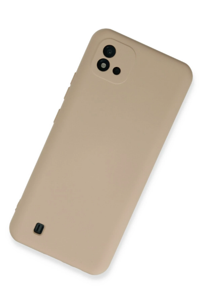 Newface Realme C11 2021 Kılıf Nano içi Kadife Silikon - Pudra resmi