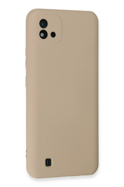 Newface Realme C11 2021 Kılıf Nano içi Kadife Silikon - Pudra resmi