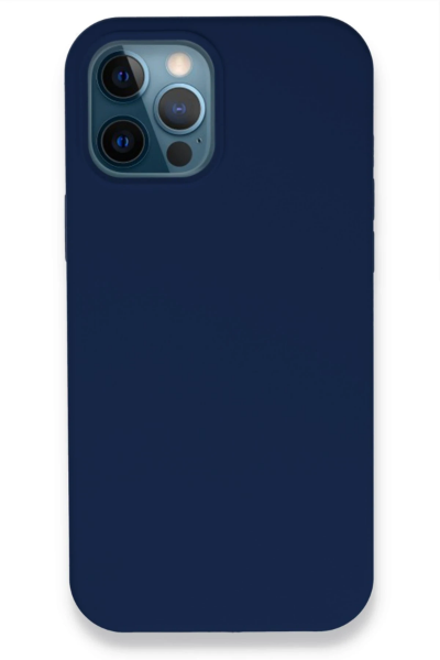 Newface iPhone 12 Pro Kılıf Lansman Legant Silikon - Lacivert resmi