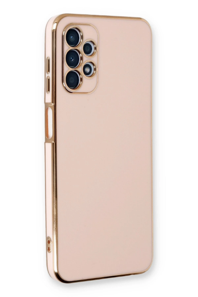 Newface Samsung Galaxy A13 4G Kılıf Volet Silikon - Pembe resmi