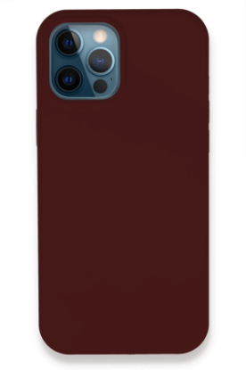 Newface iPhone 12 Pro Kılıf Lansman Legant Silikon - Bordo resmi