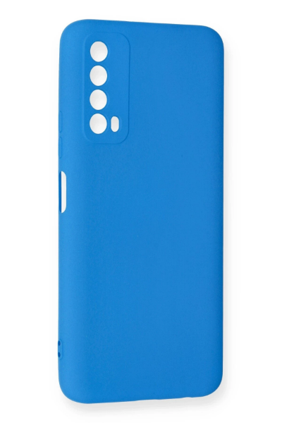 Newface Huawei P Smart 2021 Kılıf Nano içi Kadife Silikon - Mavi resmi