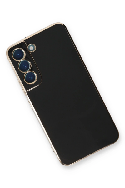 Newface Samsung Galaxy S22 Plus Kılıf Volet Silikon - Siyah resmi