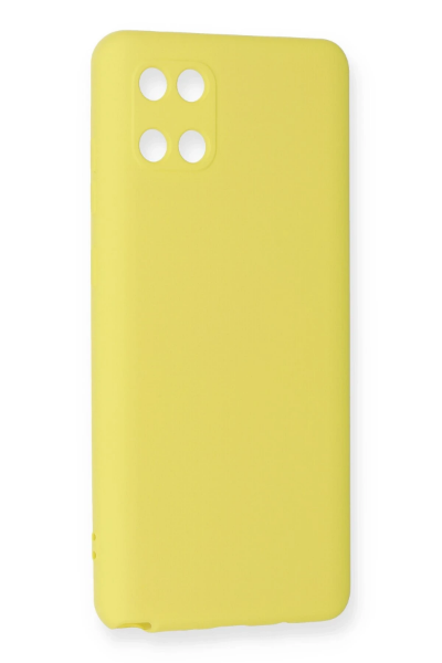 Newface Samsung Galaxy A81 / Note 10 Lite Kılıf Nano içi Kadife Silikon - Sarı resmi