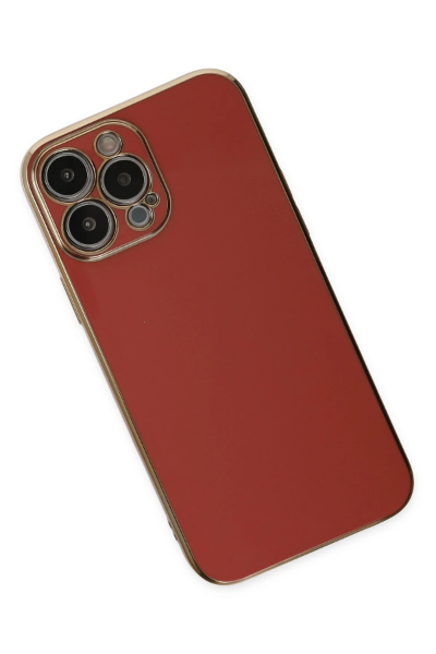 Newface iPhone 15 Pro Max Kılıf Volet Silikon - Kırmızı resmi