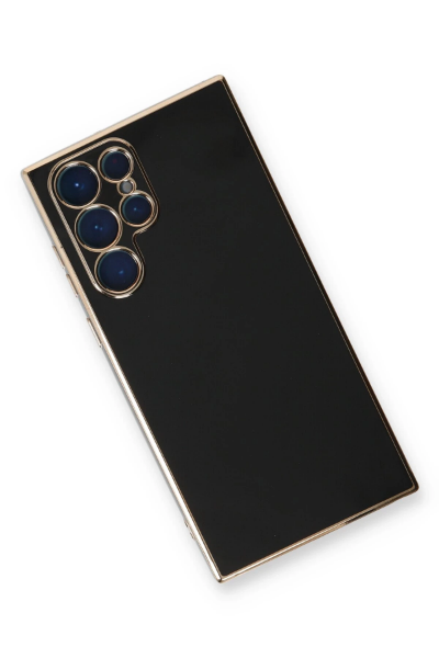 Newface Samsung Galaxy S22 Ultra Kılıf Volet Silikon - Siyah resmi