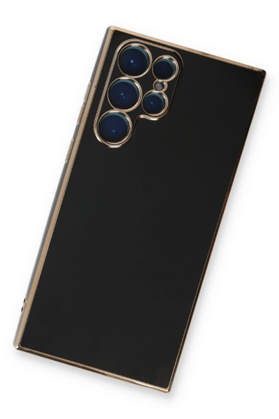 Newface Samsung Galaxy S22 Ultra Kılıf Volet Silikon - Siyah resmi