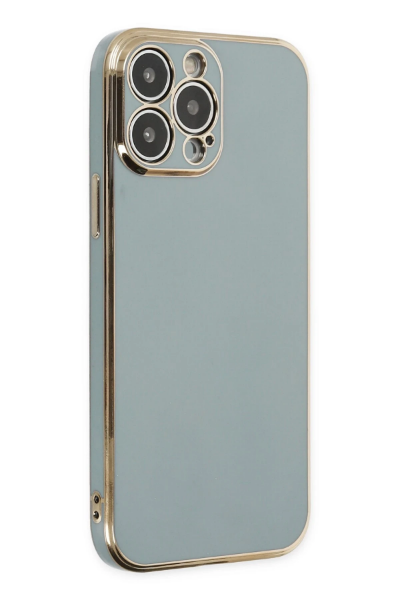 Newface iPhone 15 Pro Max Kılıf Volet Silikon - Açık Yeşil resmi