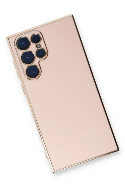 Newface Samsung Galaxy S22 Ultra Kılıf Volet Silikon - Pembe resmi