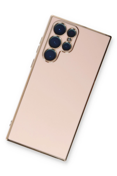 Newface Samsung Galaxy S22 Ultra Kılıf Volet Silikon - Pembe resmi
