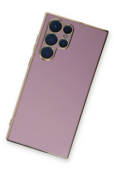 Newface Samsung Galaxy S22 Ultra Kılıf Volet Silikon - Mor resmi