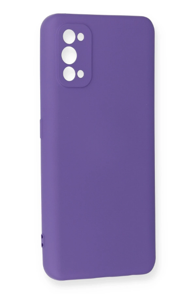 Newface Realme 7 Pro Kılıf Nano içi Kadife Silikon - Mor resmi