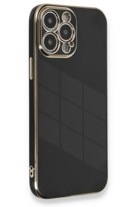 Newface iPhone 13 Pro Max Kılıf Volet Silikon - Siyah resmi