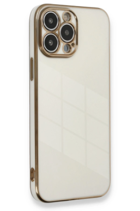 Newface iPhone 13 Pro Max Kılıf Volet Silikon - Beyaz resmi