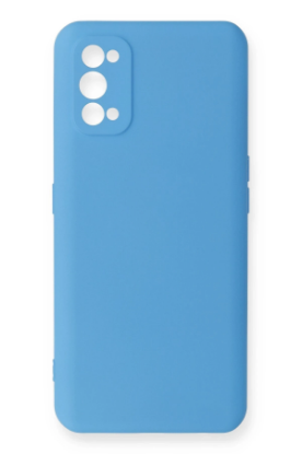 Newface Realme 7 Pro Kılıf Nano içi Kadife Silikon - Mavi resmi