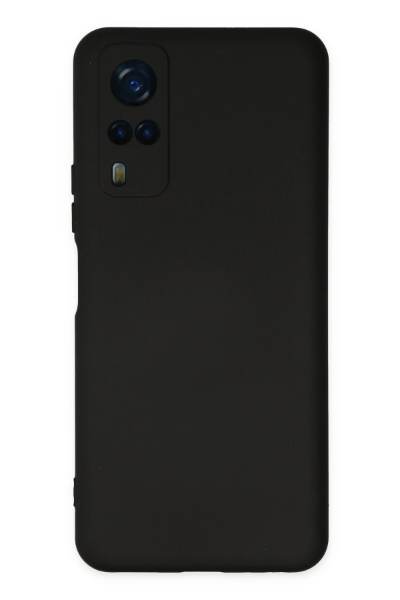 Newface Vivo Y53S Kılıf Nano içi Kadife Silikon - Siyah resmi