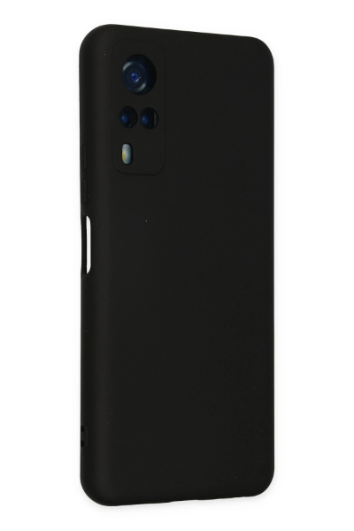 Newface Vivo Y53S Kılıf Nano içi Kadife Silikon - Siyah resmi