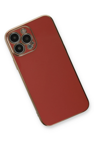 Newface iPhone 13 Pro Max Kılıf Volet Silikon - Kırmızı resmi
