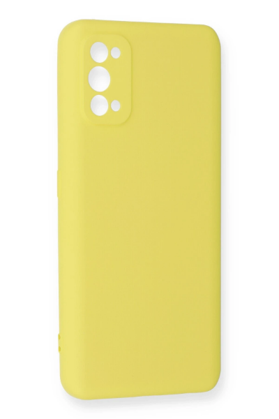 Newface Realme 7 Pro Kılıf Nano içi Kadife Silikon - Sarı resmi
