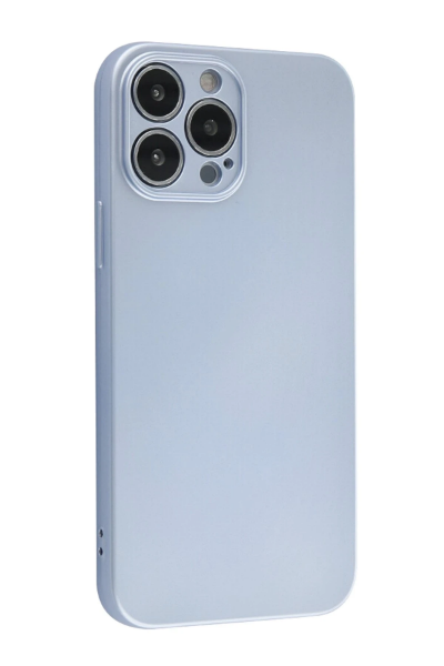 Newface iPhone 13 Pro Kılıf Nano içi Kadife Silikon - Sky Blue resmi