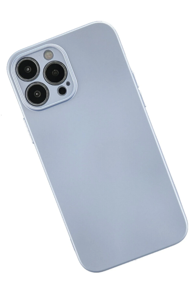 Newface iPhone 13 Pro Kılıf Nano içi Kadife Silikon - Sky Blue resmi