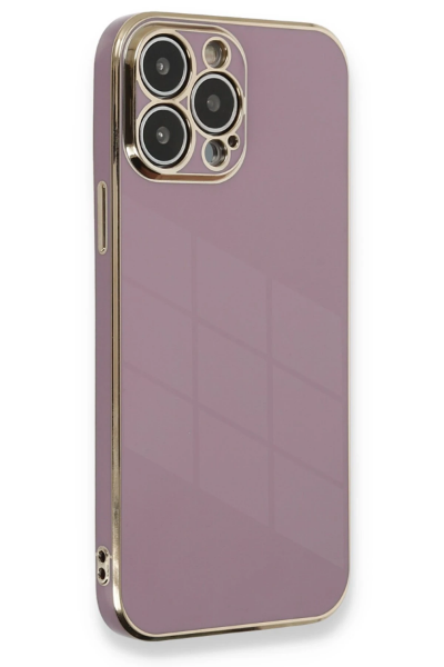Newface iPhone 13 Pro Max Kılıf Volet Silikon - Mor resmi