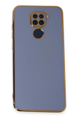 Newface Xiaomi Redmi Note 9 Kılıf Volet Silikon - Mavi resmi
