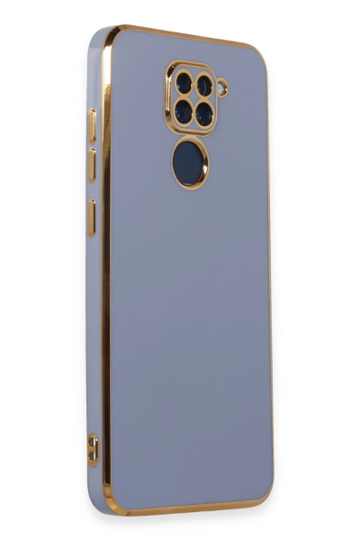 Newface Xiaomi Redmi Note 9 Kılıf Volet Silikon - Mavi resmi