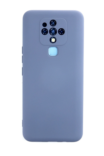 Newface Tecno Camon 16 Kılıf Nano içi Kadife Silikon - Gri resmi
